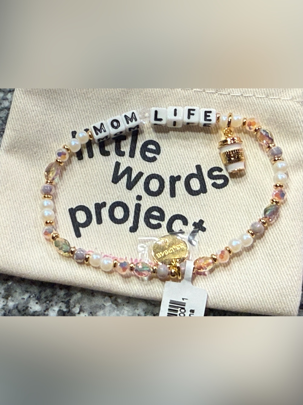 Mom Life LWP coffe cup Bracelet